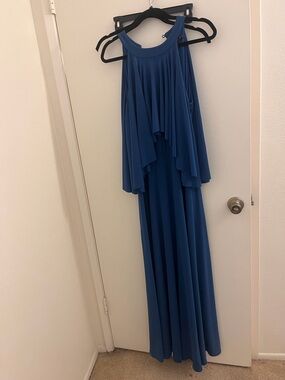 Private Label Blue Layered Maxi Dress